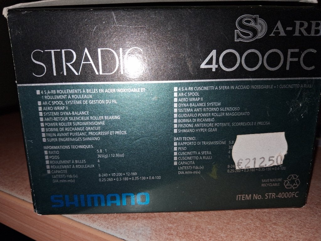nieuwe shimano stradic 4000 fc 5 x rvs gelagerdt bieden, Ophalen of Verzenden, Nieuw, Molen