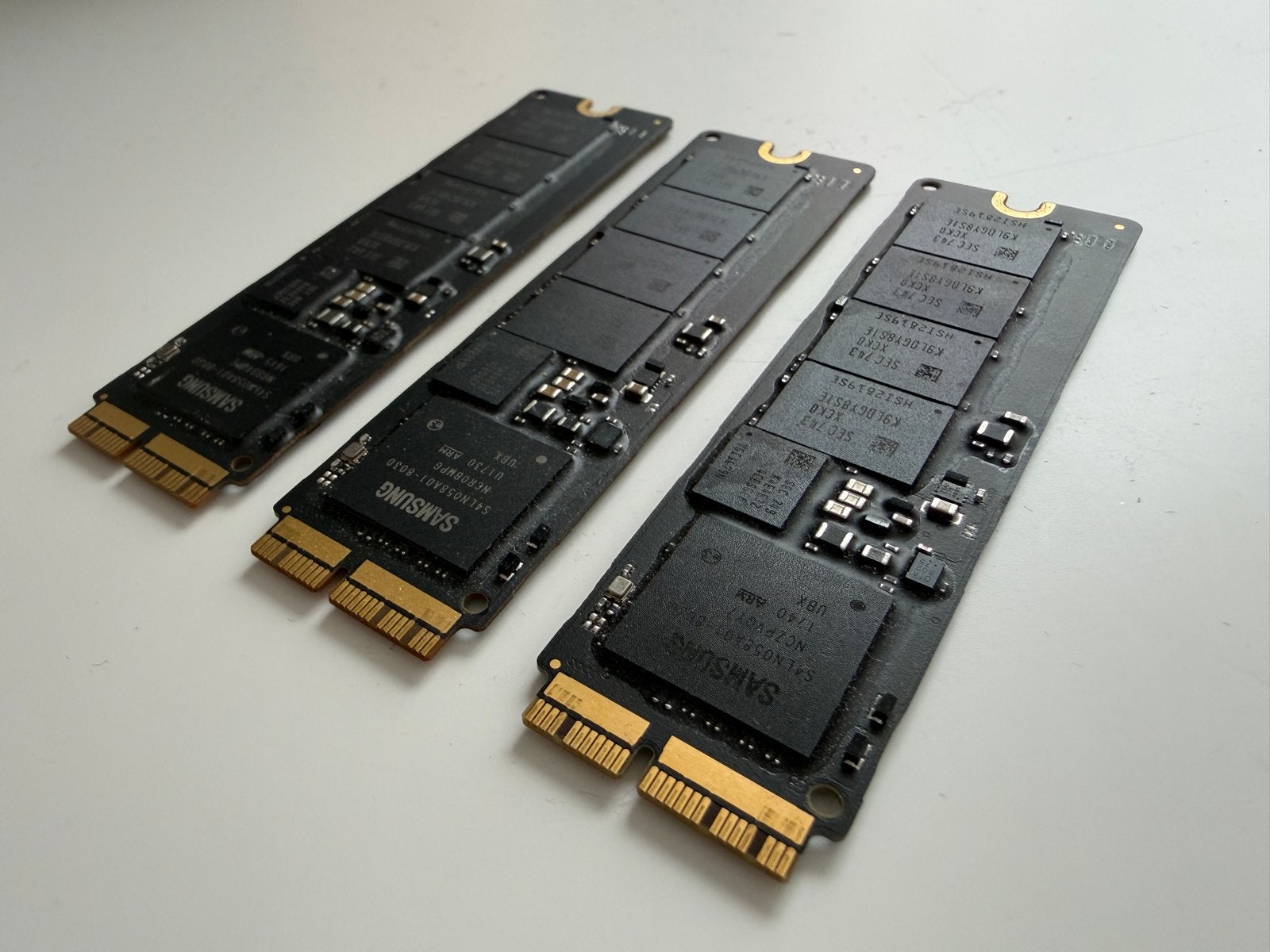 3x Samsung PCIe SSD 128GB voor Apple iMac/MacBook, Computers en Software, Harde schijven, Gebruikt, SSD, Samsung SSD, Ophalen of Verzenden