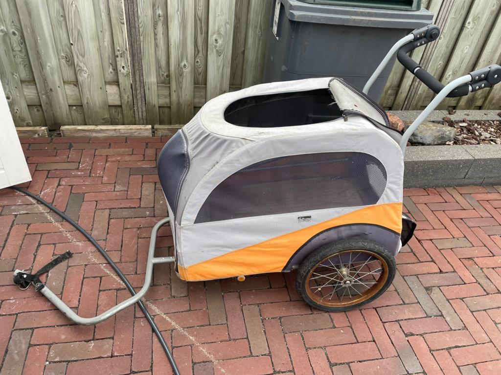 Hondenkar, Fietsen en Brommers, Fietsaccessoires | Aanhangers en Karren, Ophalen, Gebruikt, Hondenkar
