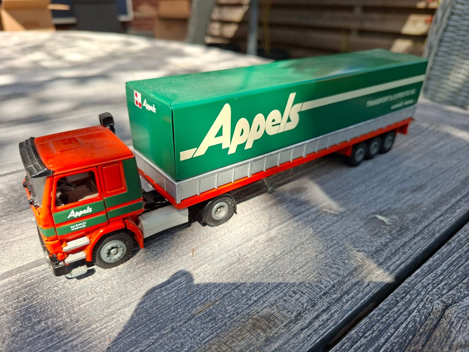 Appels Transport & Expeditie B.V. vrachtwagen schaalmodel, Ophalen of Verzenden, Zo goed als nieuw, Bus of Vrachtwagen, Lion Toys