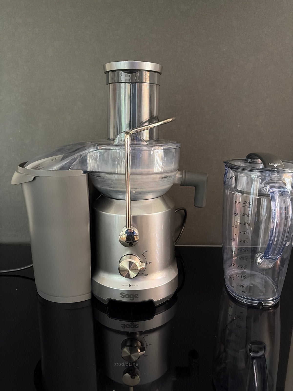 Sage Sapcentrifuge - SJE430, Witgoed en Apparatuur, Juicers, Ophalen of Verzenden, Zo goed als nieuw, Elektrisch, Sapcentrifuge