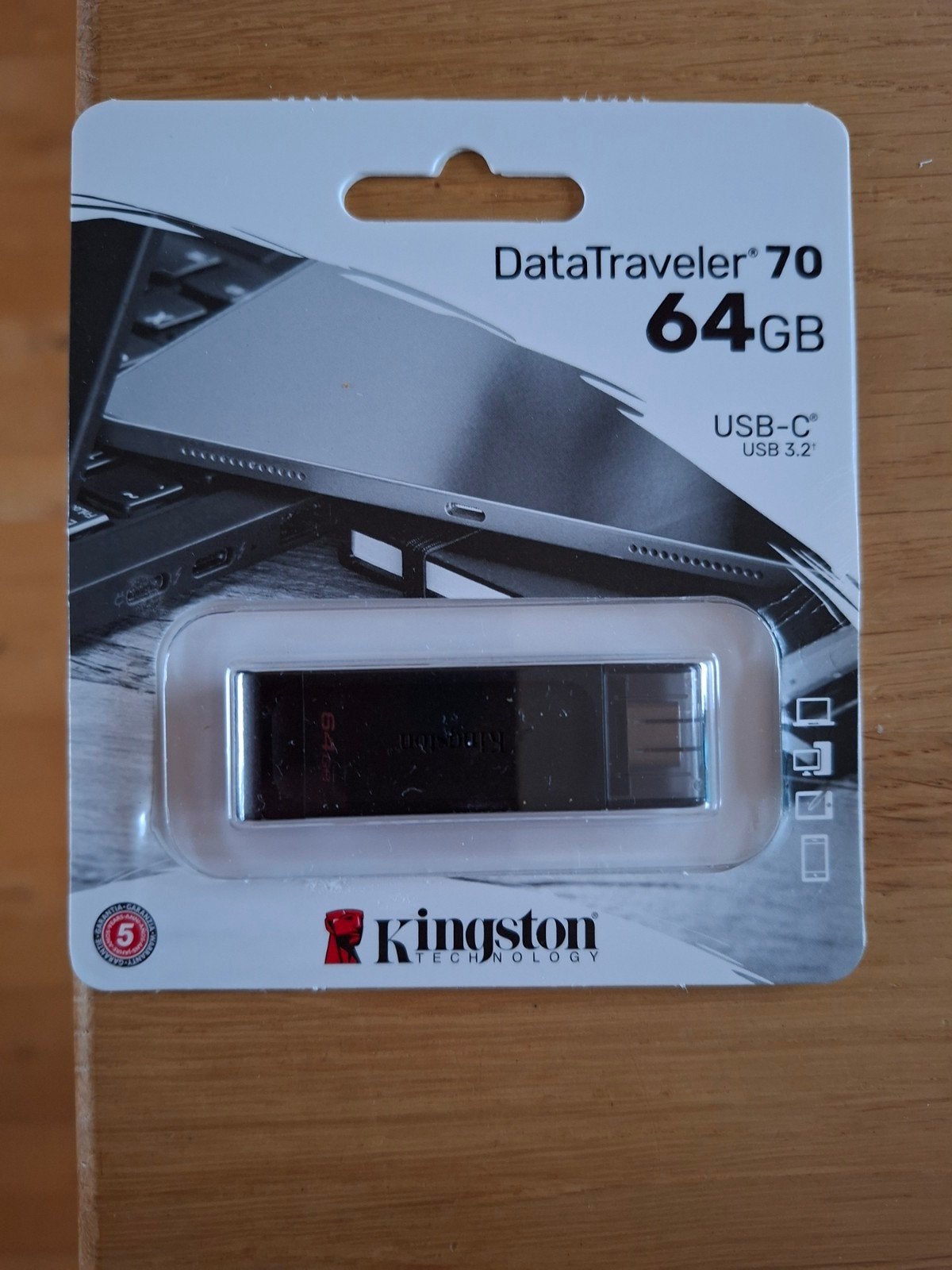 Kingston DataTraveler 70 USB-C Stick 64GB USB 3.2, Ophalen of Verzenden, Nieuw, Kingston, 64 GB