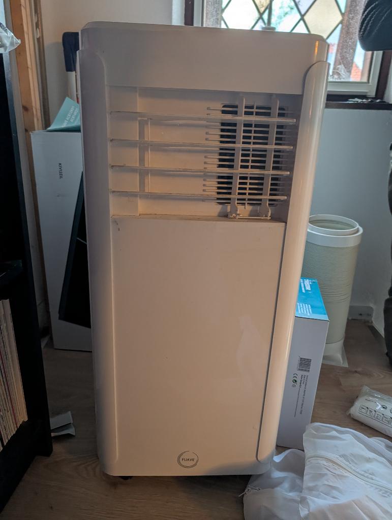 Fuave ACB14K01 mobiele aico (14.000 BTU), Witgoed en Apparatuur, Ophalen, Gebruikt, Minder dan 60 m³, 2 snelheden