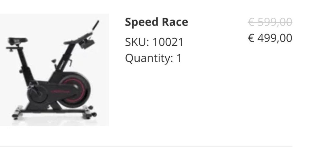 Hammer Speed Race Indoor-/spinningbike zgan (5x gebruikt), Sport en Fitness, Fitnessapparatuur, Ophalen, Zo goed als nieuw, Spinningfiets