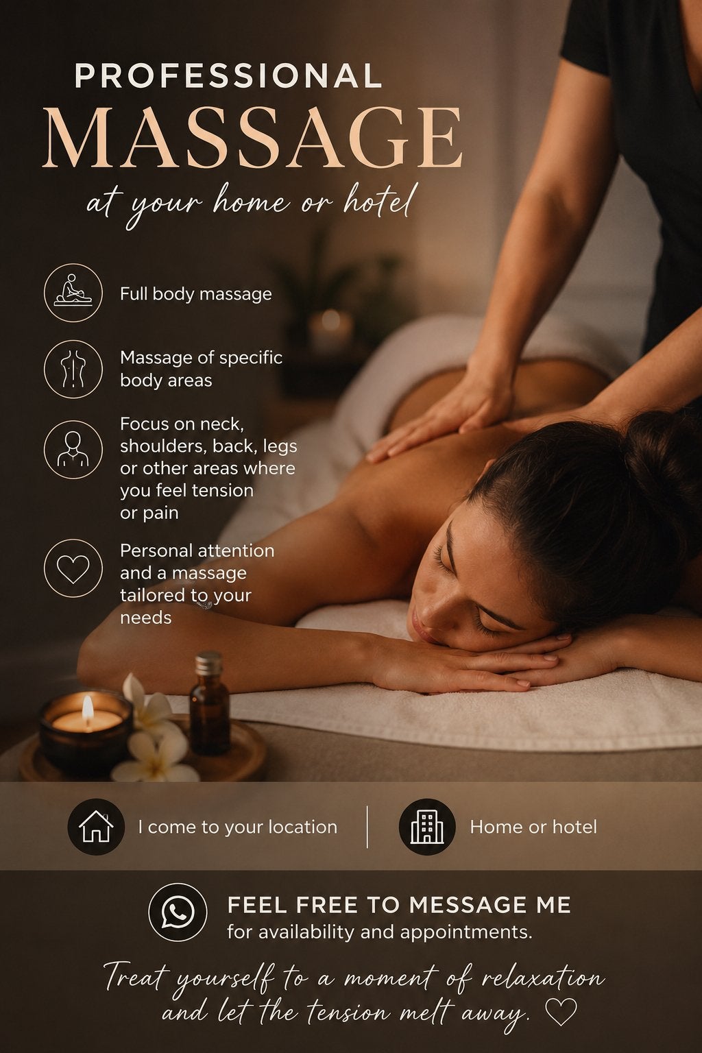Massage aan huis  (women only), Diensten en Vakmensen, Welzijn | Masseurs en Massagesalons, Ontspanningsmassage