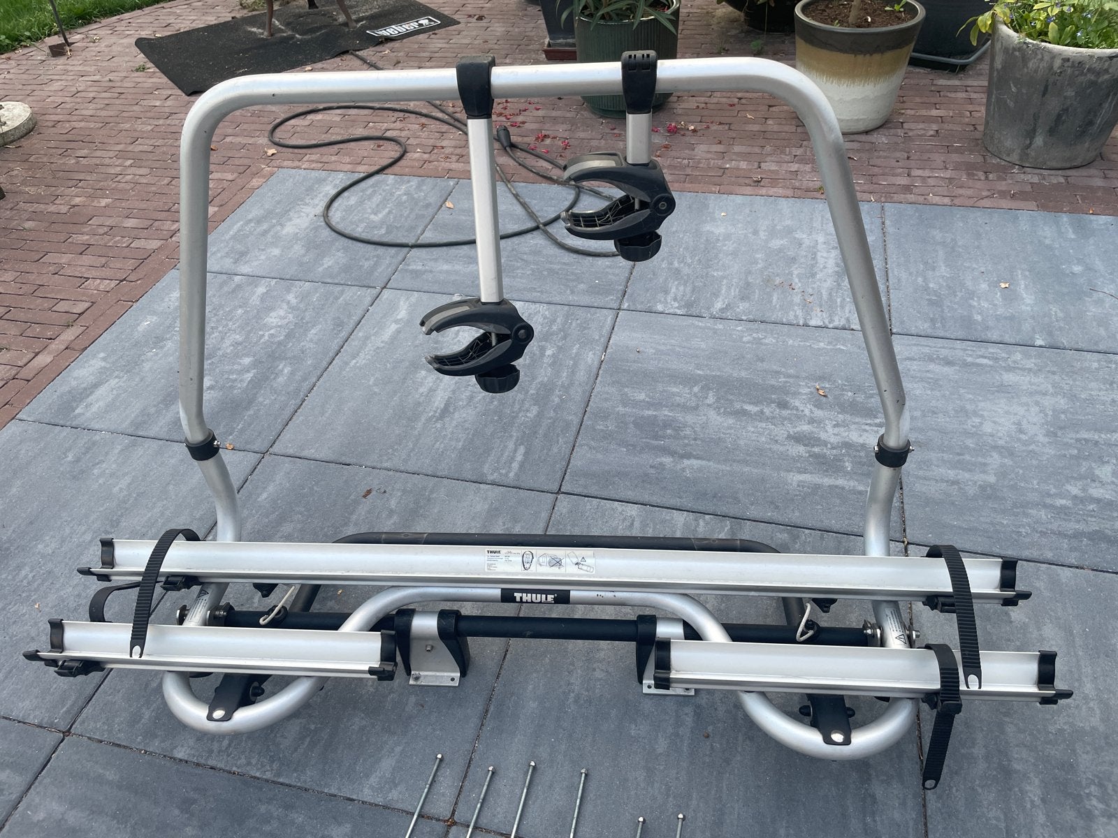 Thule Caravan Smart fietsendrager voor op de dissel, Ophalen, 2 fietsen, Gebruikt, Fietsendrager-accessoire