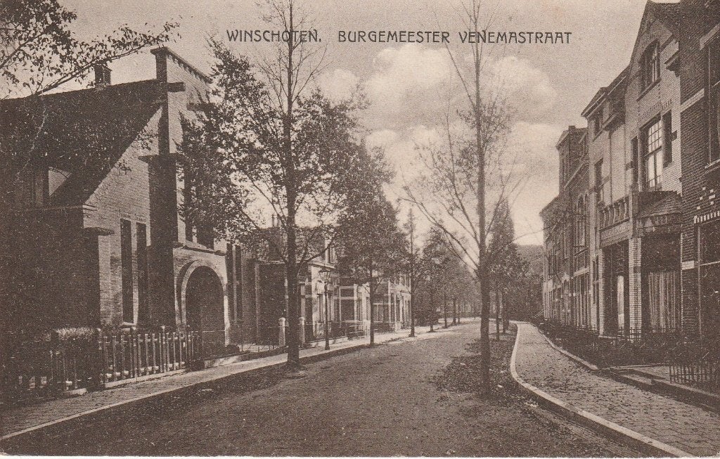 Winschoten   Burg.Venemastraat, Ophalen of Verzenden, 1920 tot 1940, Gelopen, Groningen