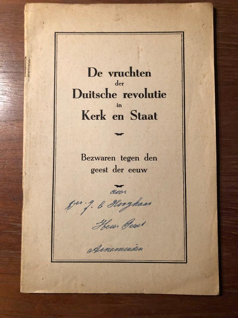 Illegale brochure door Ds. J.C Hooykaas in Arnemuiden. De, Ds  J.C. Hooykaas, Verzenden, Overige onderwerpen, Tweede Wereldoorlog