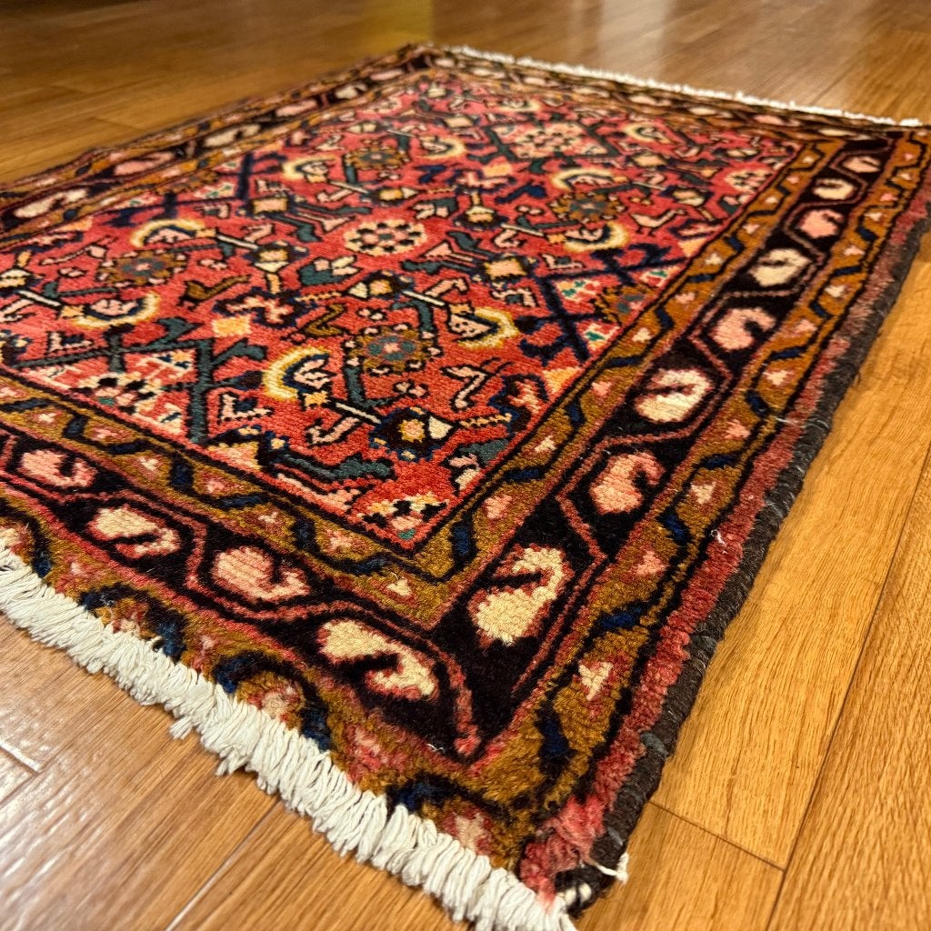 perzisch tapijt hamadan – 95 x 70 cm - Gratis bezorgd, TTM Wonen, Meubels – (Perzische) Tapijten en Woonaccessoires, 50 tot 100 cm