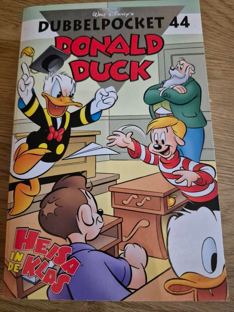 Donald Duck Dubbelpocket 44 - Heisa in de Klas, Eén stripboek, Ophalen of Verzenden, Zo goed als nieuw, Walt Disney  Donald duck