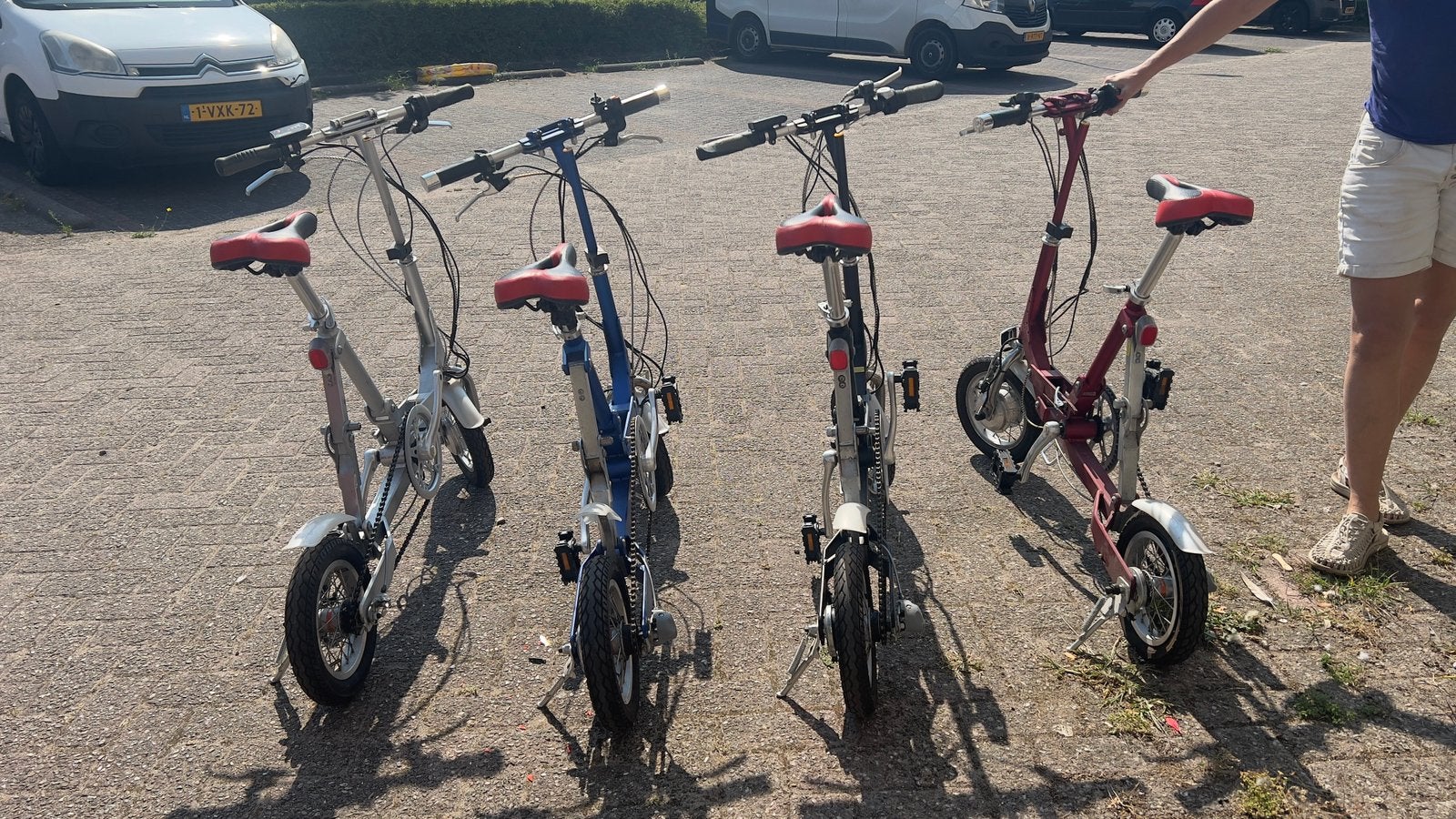 4 vouwfietsjes. Past onder de bank van zeilboot of camper., Fietsen en Brommers, Ophalen, 20 inch of meer, Gebruikt, Versnellingen
