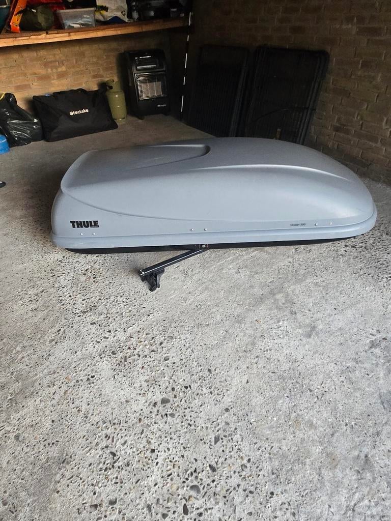 Complete Thule dakset: dakdragers, fietsdragers, dakkoffer, Auto diversen, Dakkoffers, Ophalen of Verzenden, Gebruikt
