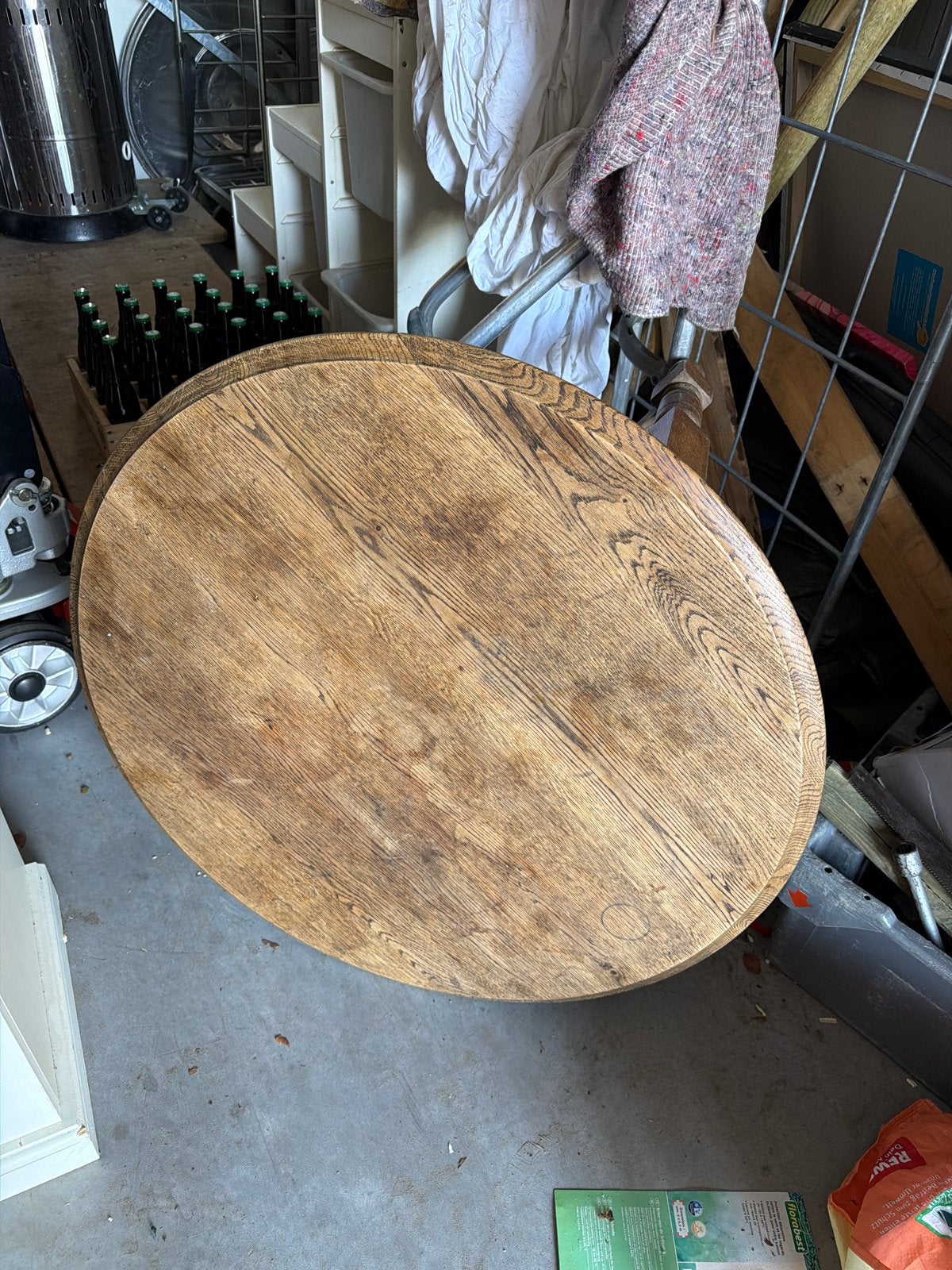 Salontafel GRATIS af te halen, Huis en Inrichting, Tafels | Salontafels, Ophalen, Gebruikt, Ovaal, Overige houtsoorten