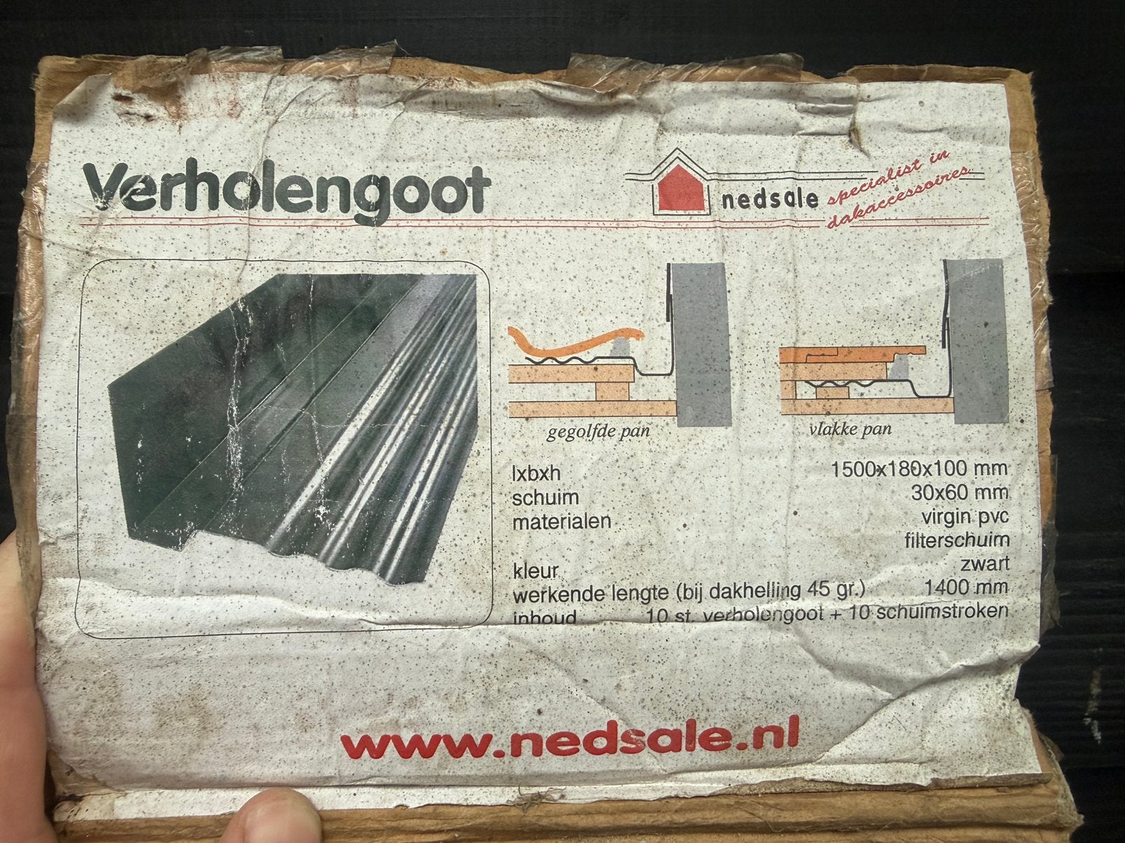 20x Verholengoot, Kunststof, Zwart, Overige typen, Nieuw