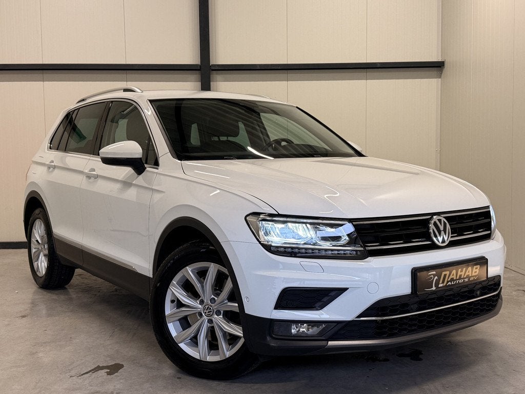 Volkswagen Tiguan 2.0 TSI 4Motion Highline | Leder | Electri, Auto's, Volkswagen, Automaat, Gebruikt, Zwart, 4 cilinders