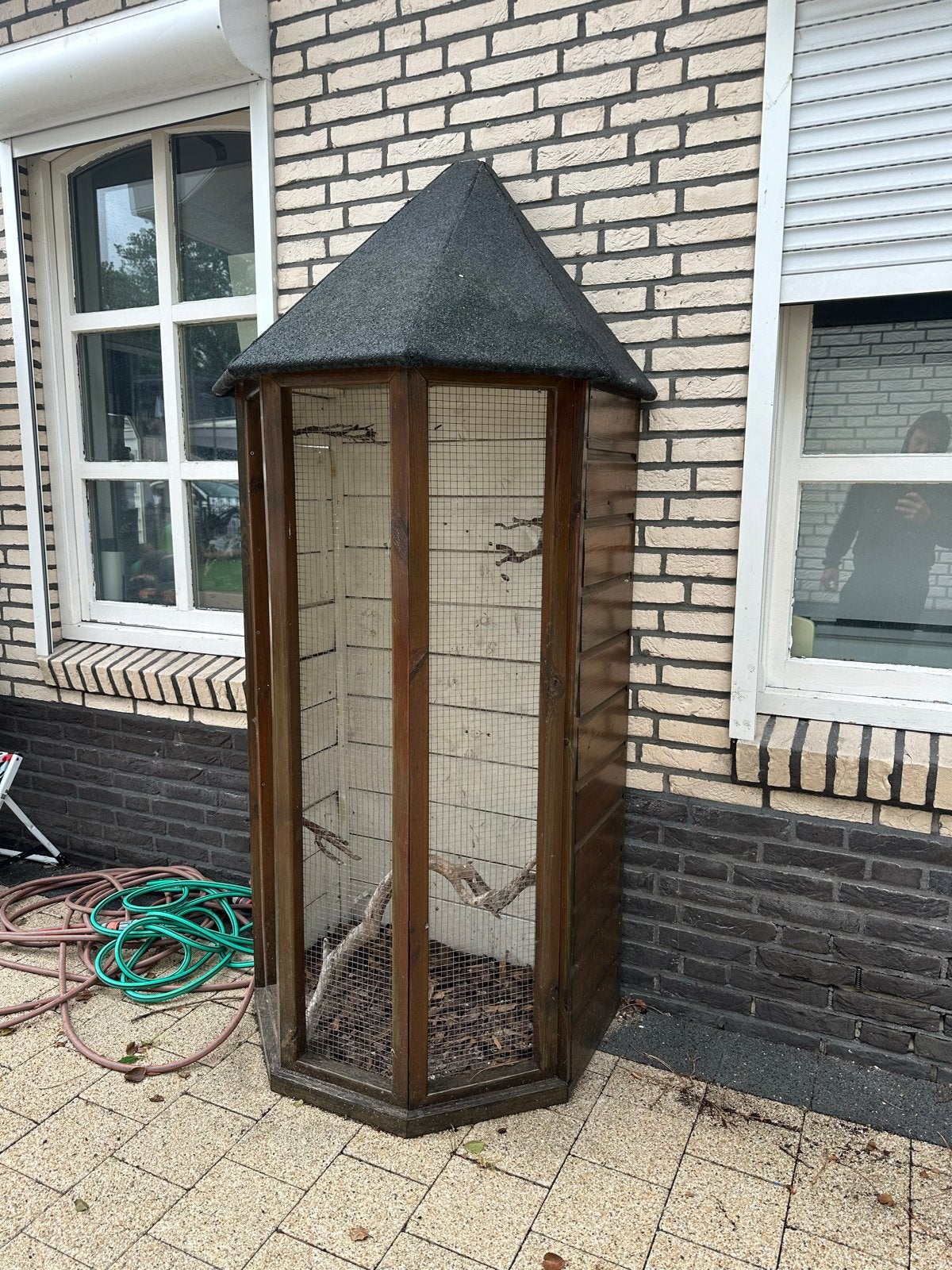 Houte kooi/voliere, Ophalen, Gebruikt, Hout, Volière
