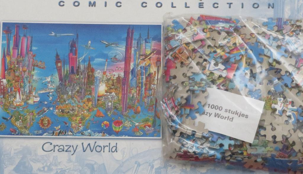 Puzzel Crazy World NIEUW IN PLASTIC, legpuzzel, Ophalen, 500 t/m 1500 stukjes, Nieuw, Legpuzzel