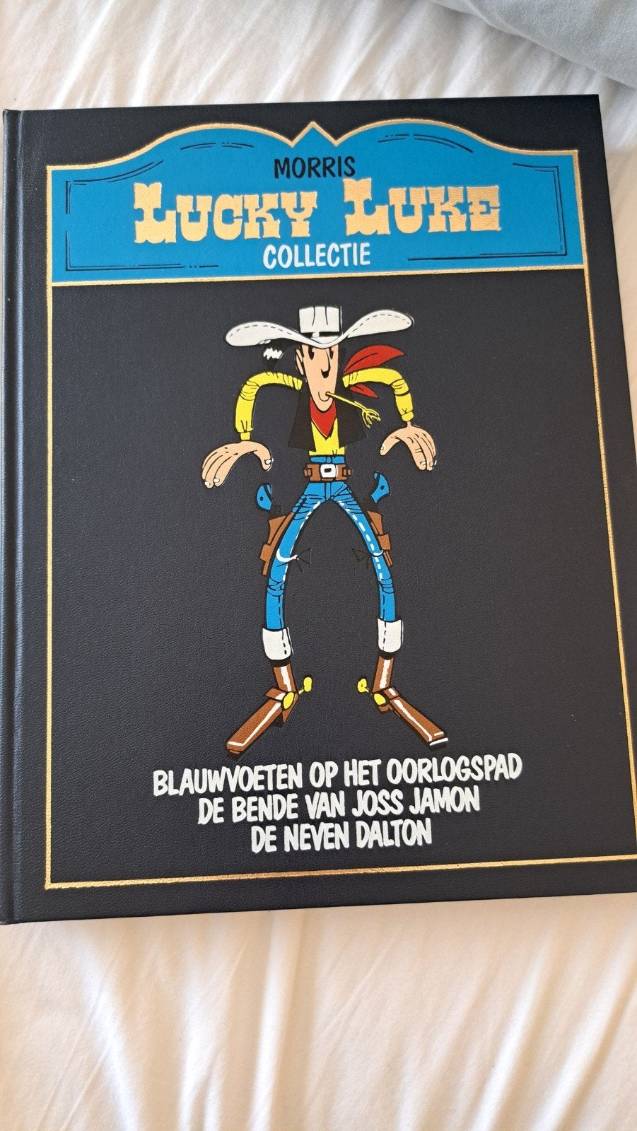 Lucky Luke Collectie nr14 - Blauwvoeten op het oorlogspad, Eén stripboek, Ophalen of Verzenden, Zo goed als nieuw, Morris