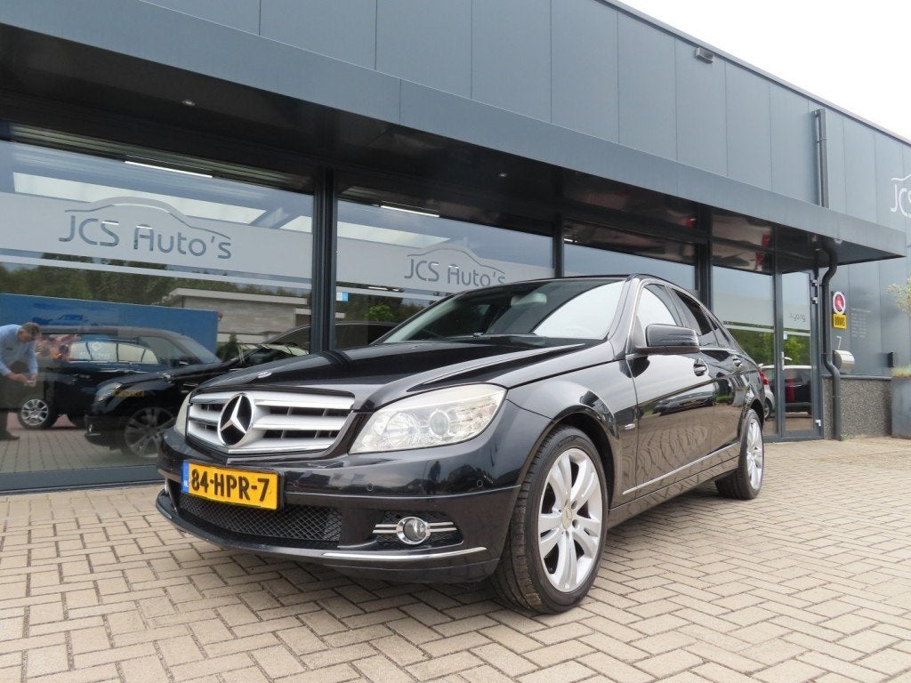 Mercedes-benz C-KLASSE 180 K Avantgarde Ecc Cruise Navi 2x P, Auto's, Mercedes-Benz, Gebruikt, 4 cilinders, Zwart, Handgeschakeld