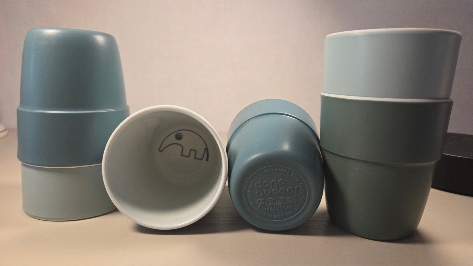 Done By Deer. yummie mini mugs 6 stuks, Overige materialen, Nieuw, Ophalen of Verzenden, Overige stijlen