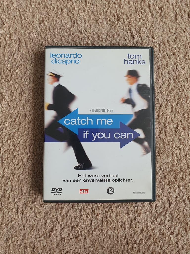 DVD Catch Me if You Can 2002 Leonardo diCaprio, Tom Hanks, Vanaf 12 jaar, Ophalen of Verzenden, Gebruikt, Overige genres
