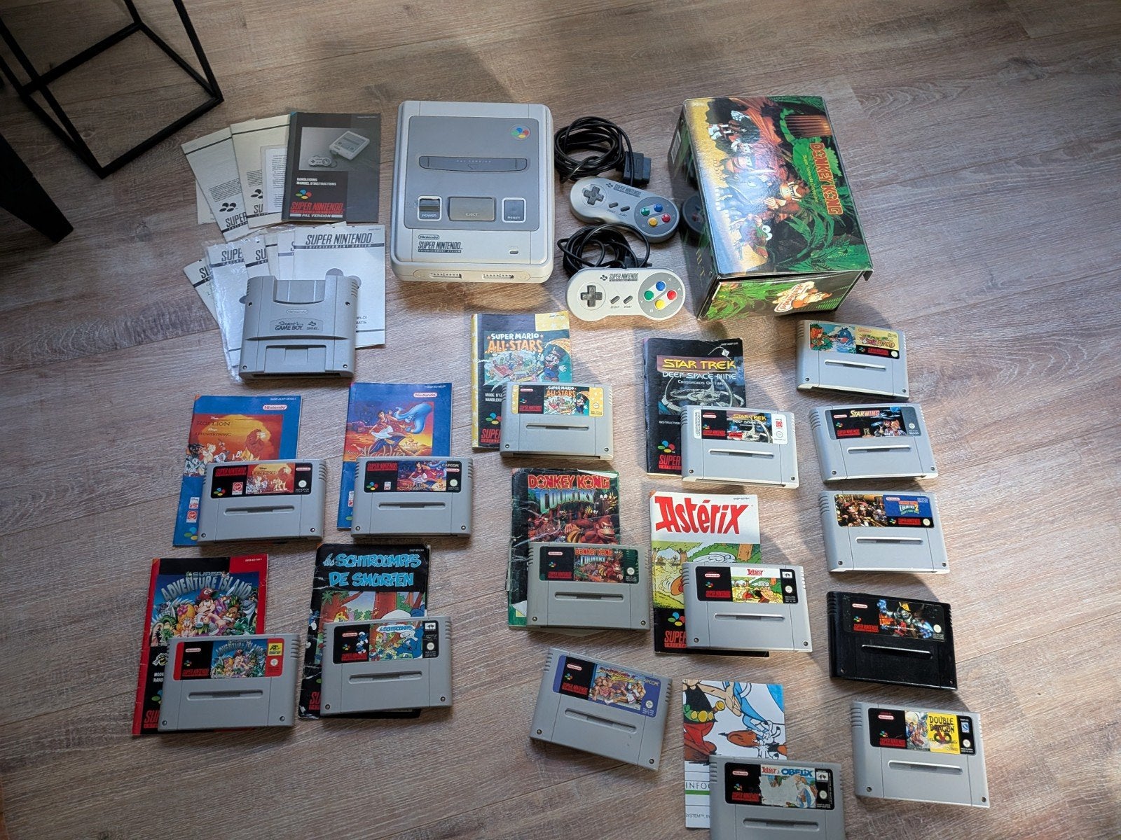 Werkende SNES met 2 controllers, 15 spellen en meer, Verzenden, Gebruikt, Met 2 controllers, Met games