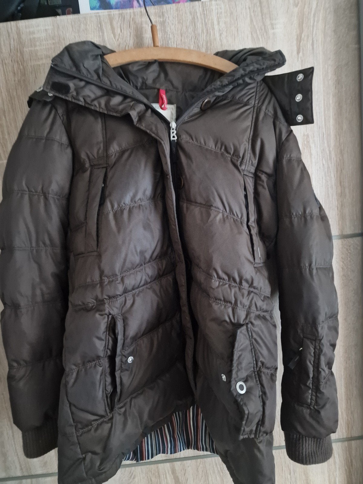 Fire and Ice donsjas bruin maat M, Maat 38/40 (M), Bruin, Ophalen of Verzenden, Gedragen