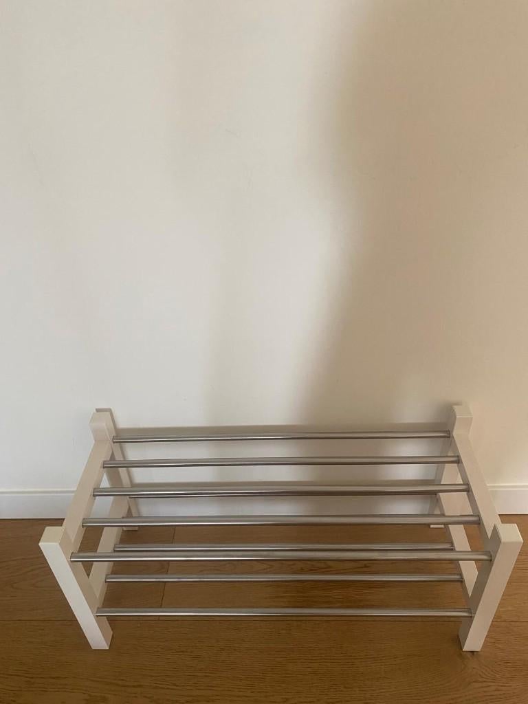 IKEA Shoe Rack – White Metal Shoe Storage, Huis en Inrichting, Overige Huis en Inrichting, Zo goed als nieuw, Ophalen
