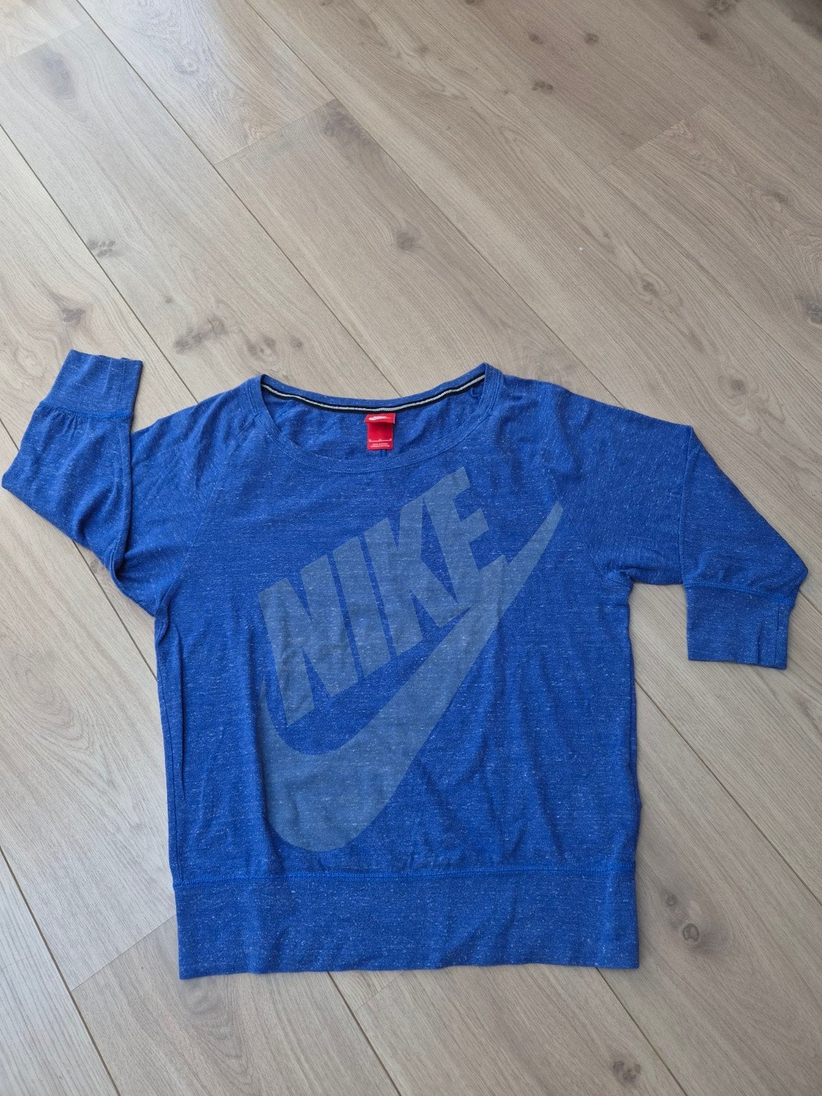 Nike sport-shirt 3/4 mouw, Ophalen of Verzenden, Zo goed als nieuw, Blauw