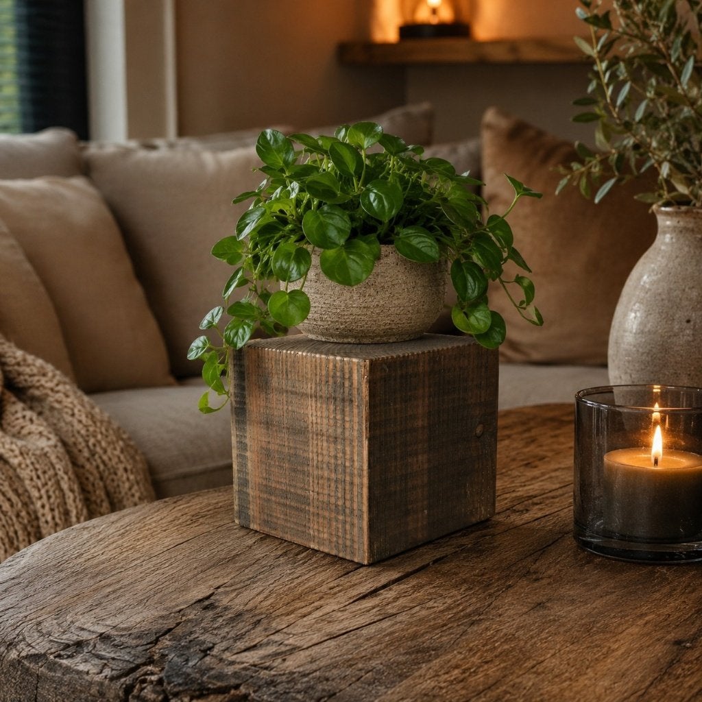Houten blok - kleine zuil douglas H19,5cm #D22, Huis en Inrichting, Woonaccessoires | Zuilen en Pilaren, Houtatelier M.Y., Info@myhoutatelier.nl