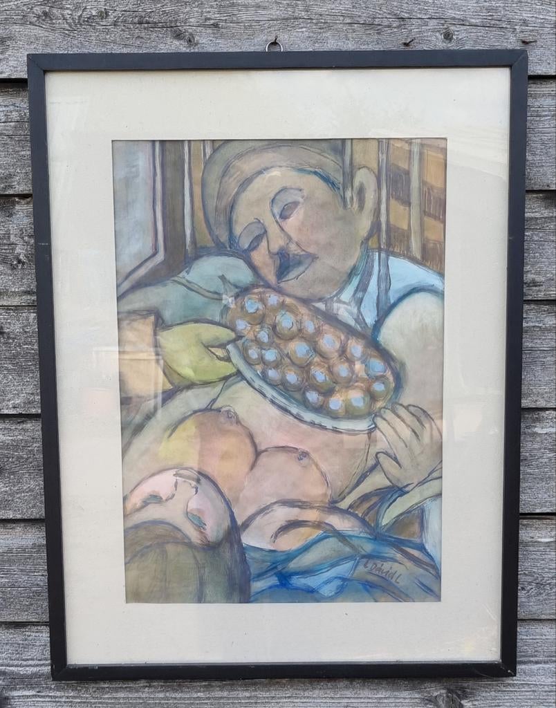 Schilderij, Antiek en Kunst, Kunst | Schilderijen | Klassiek, Ophalen