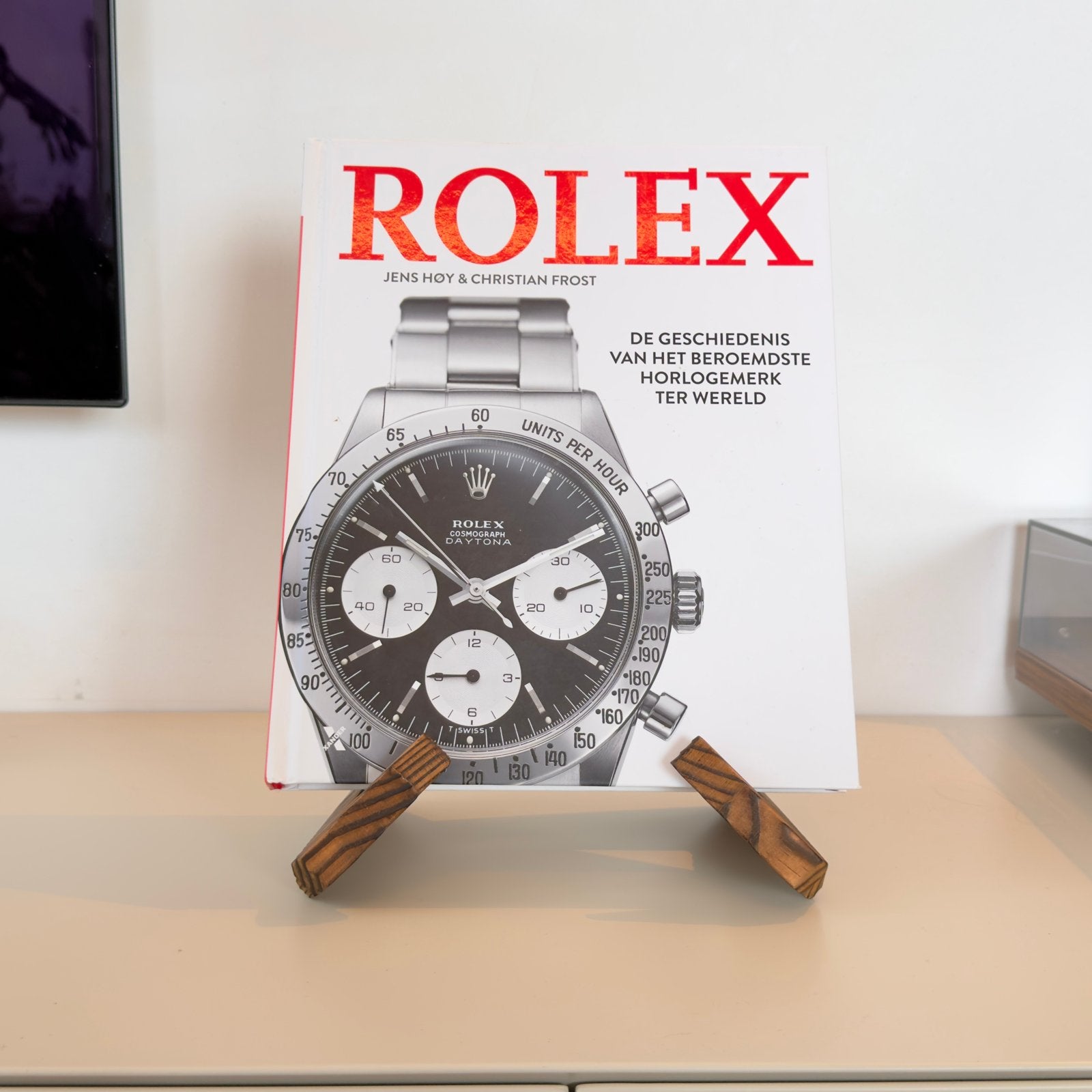 Rolex Boek incl. Houten Display, Verzenden, Zo goed als nieuw, Europa overig