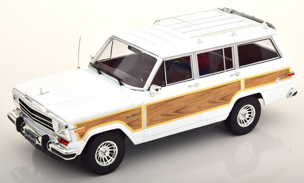 Jeep Grand Wagoneer 1989 Wit 1-18 KK-Scale (Metaal), Hobby en Vrije tijd, Modelauto's | 1:18, Overige merken, Tschuiten@hotmail.com