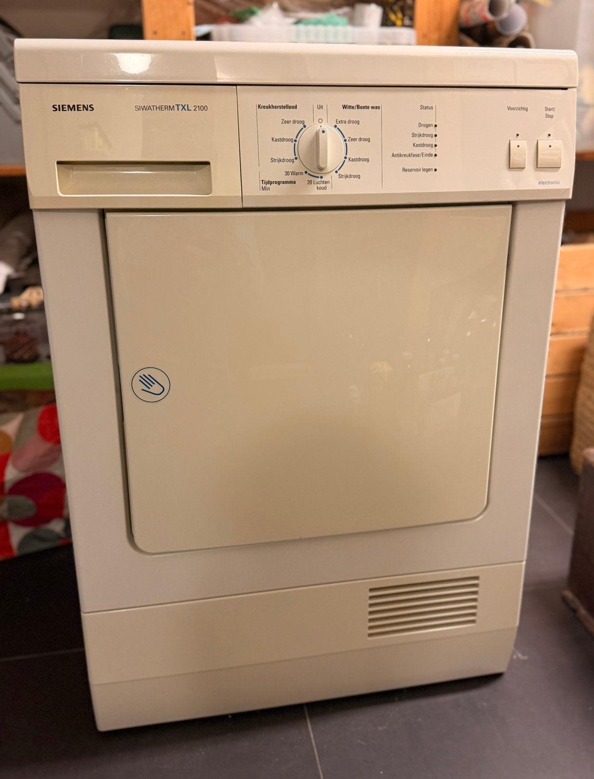 Siemens wasdroger!, Witgoed en Apparatuur, Ophalen, 4 tot 6 kg, Anti-kreukfase, Zo goed als nieuw