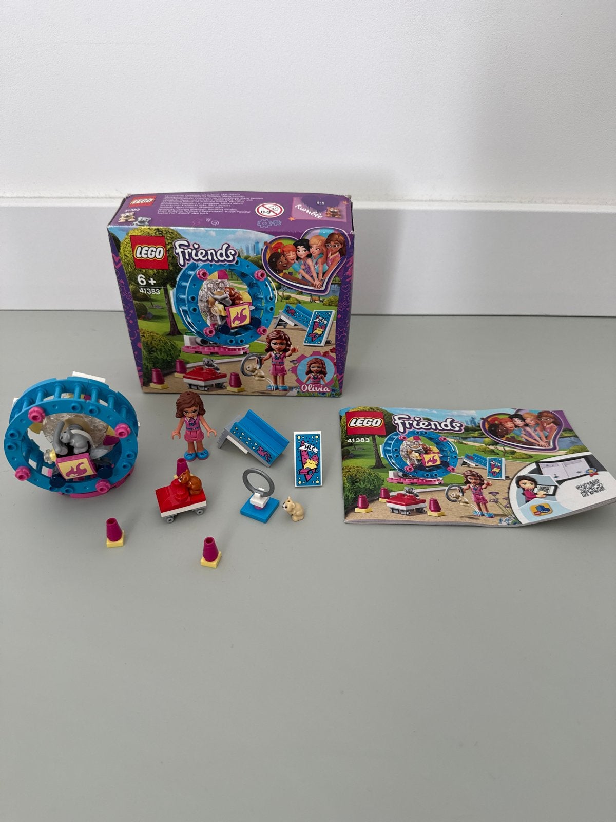 LEGO Friends 41383 Olivia's Hamsterspeeltuin, Lego, Friends, Ophalen of Verzenden, Zo goed als nieuw