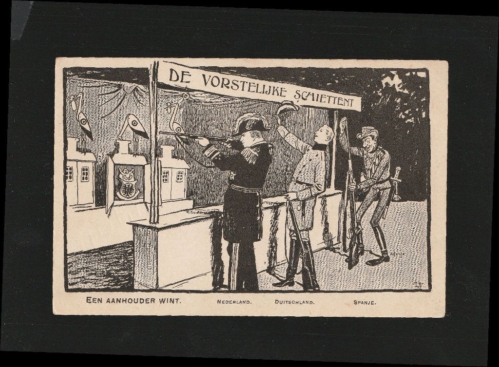 Ansichtkaart De vorstelijke schiettent. B09-12, Ophalen of Verzenden, 1920 tot 1940, Ongelopen, Sterren en Beroemdheden