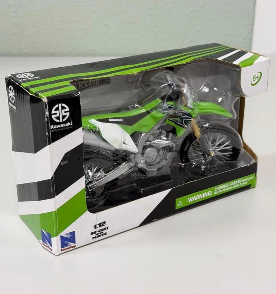 Kawasaki KX450F Miniatuur model motor 1:12 New Ray Diecast, Nieuw, Ophalen of Verzenden, Motor, H