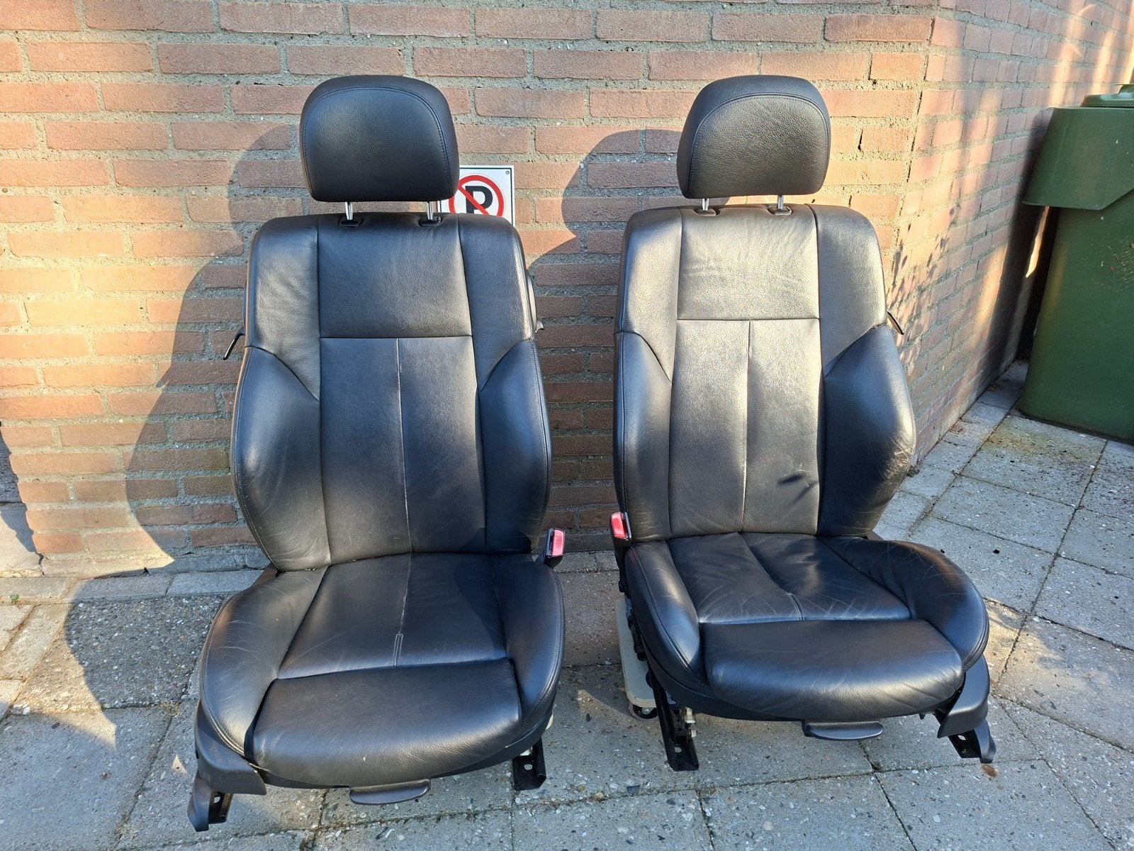 Compleet zwart lederen interieur BMW 6 serie e63, Ophalen, Gebruikt, BMW