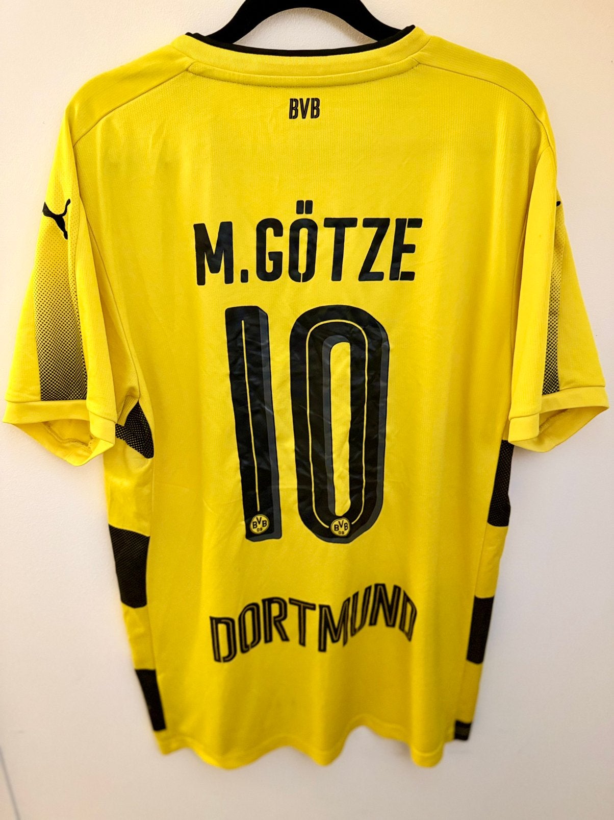 Borussia Dortmund Thuisshirt 2017/18 – Götze #10 – Maat L, Maat L, Ophalen of Verzenden, Zo goed als nieuw, Shirt