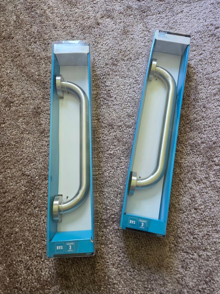 Nieuw 2x HandsOn Smart Badgreep 30 cm RVS geborsteld, Ophalen of Verzenden, Nieuw, Overige kleuren, Overige typen