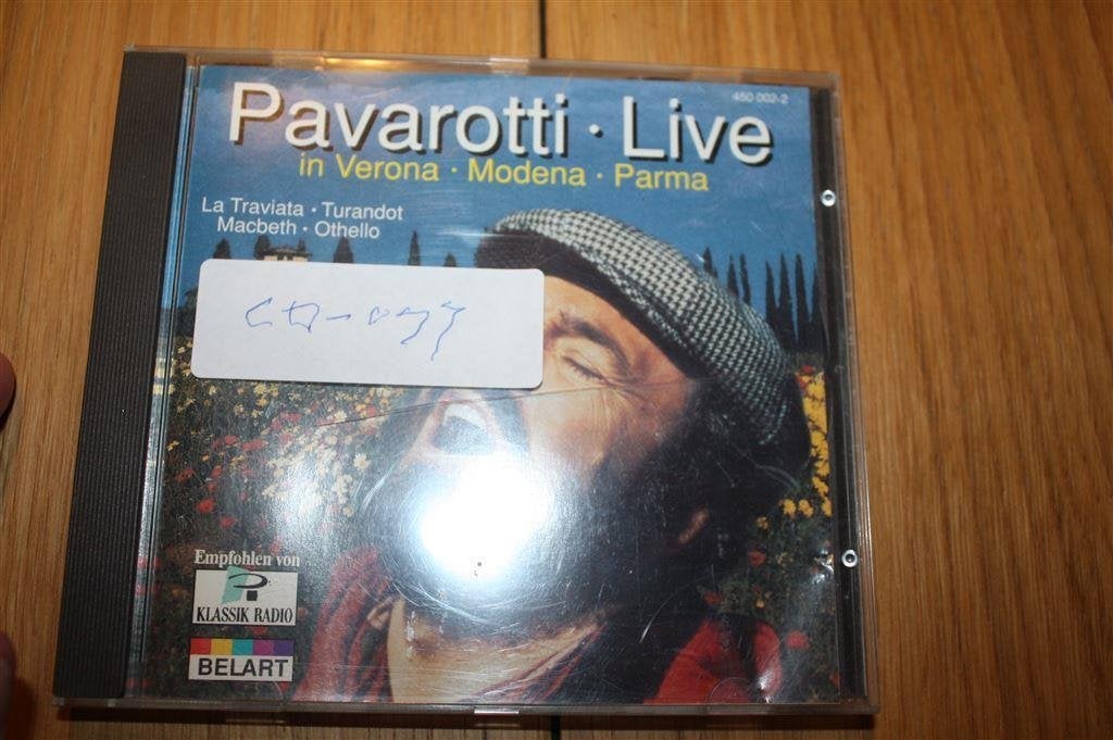 Luciano Pavarotti – Live in Modena, Verona, Parma [bootleg], Ophalen of Verzenden, Gebruikt, Levenslied of Smartlap