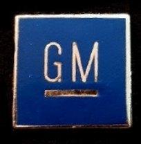 G.M. (General Motors) pin- blauw, Verzamelen, Verzenden, Nieuw, Transport, Speldje of Pin