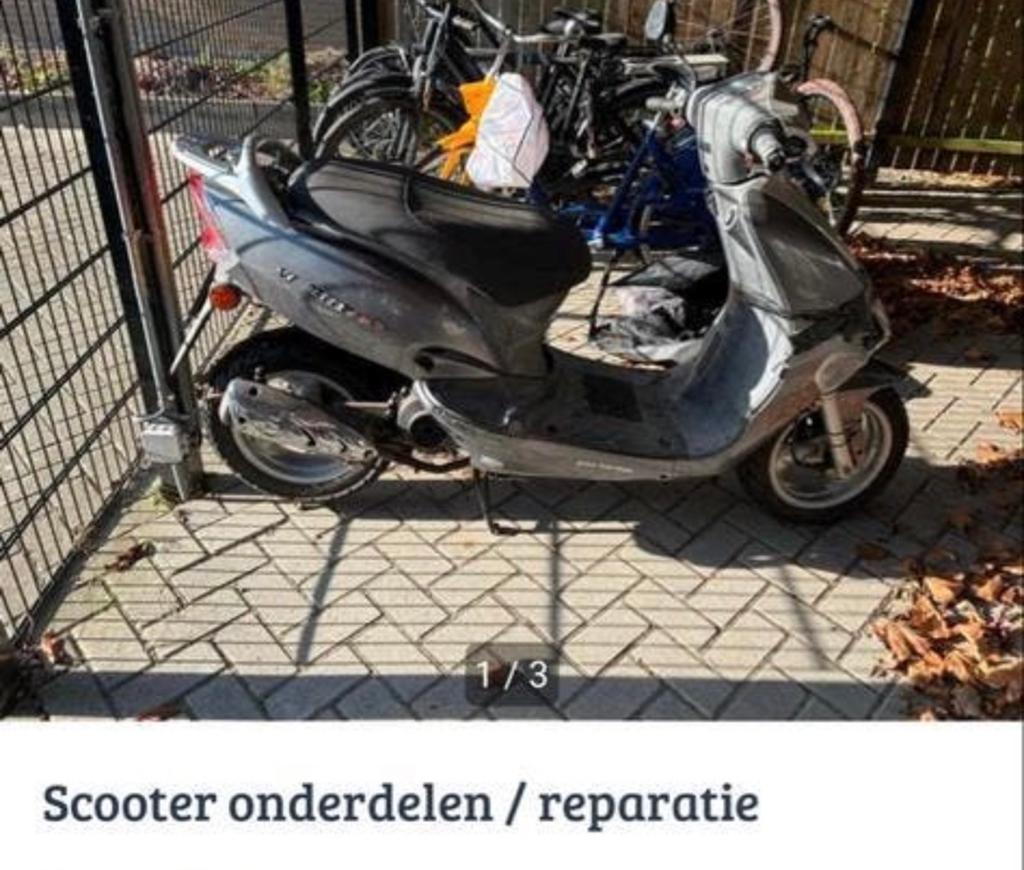 Opknap scooter - Ideaal voor onderdelen of reparatie, Fietsen en Brommers, Ophalen of Verzenden, Zo goed als nieuw