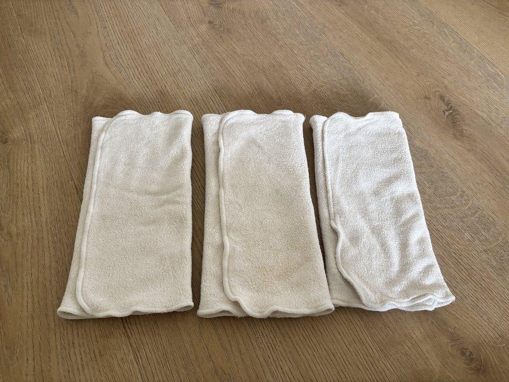 3x Elskbar wasbare luier inleggers/prefolds, Overige merken, Gebruikt, Overige typen, Ophalen of Verzenden