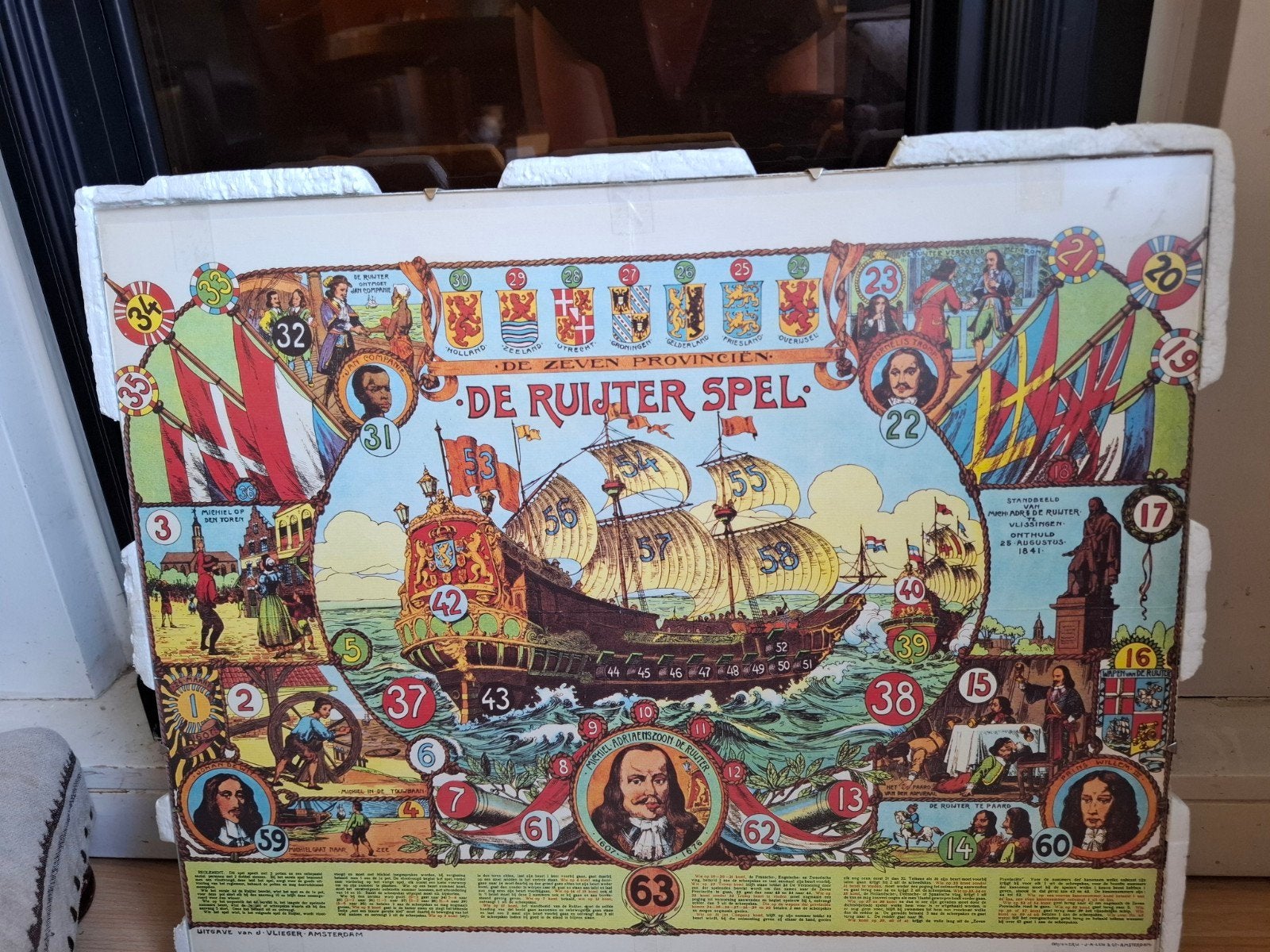 Antiek De Ruiter Spel - De Zeven Provinciën, Verzamelen, Ophalen of Verzenden, Zo goed als nieuw