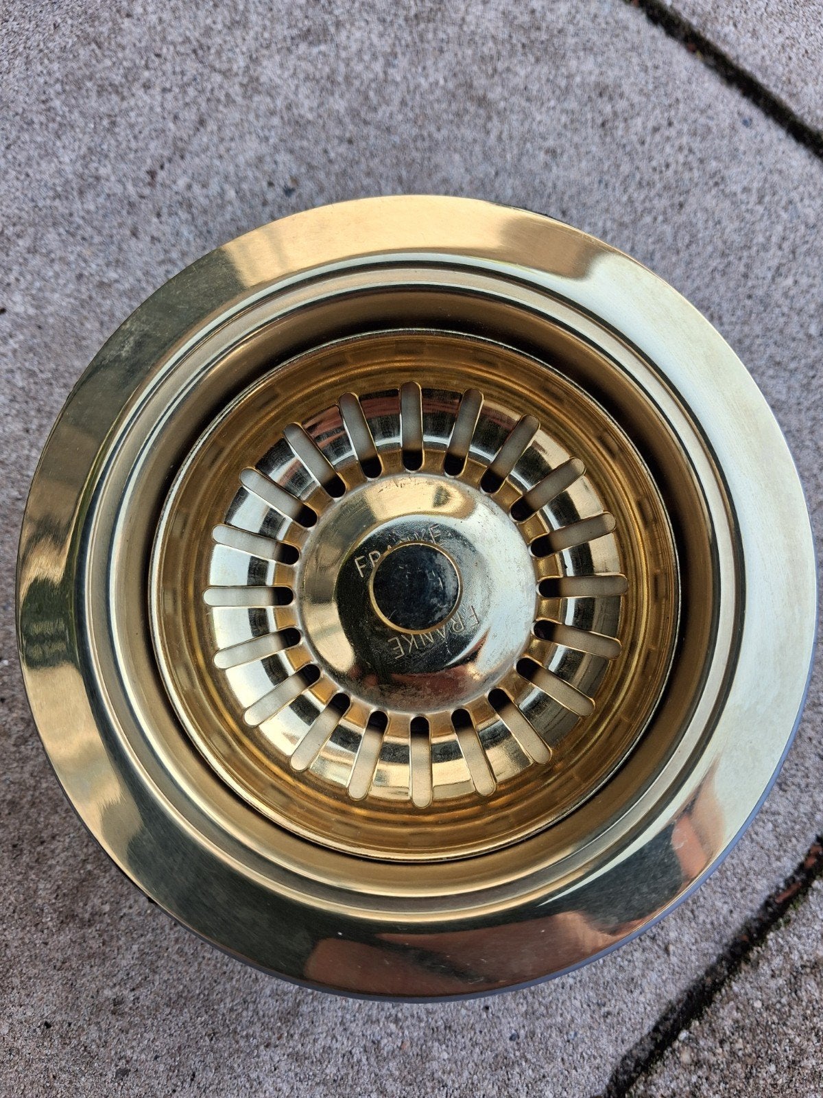 Franke Korfplug Messing/Goud voor Keukenafvoer, Overige typen, Goud, Nieuw, Ophalen of Verzenden