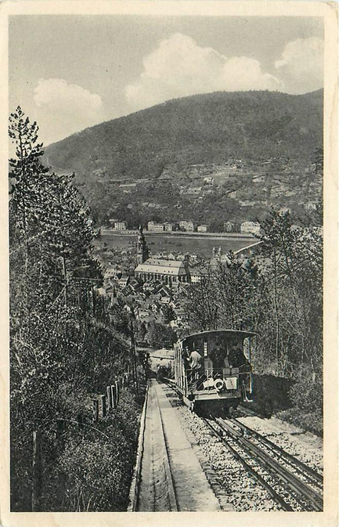 701-309-009 Heidelberg Bergbahn, Verzenden, Voor 1920, Duitsland