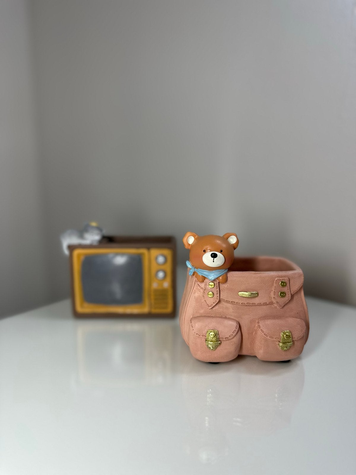 BLOEMPOTJES - Teddybeer | Kat | TV | Cute | Kawaii | Beertje, Ophalen of Verzenden, Zo goed als nieuw
