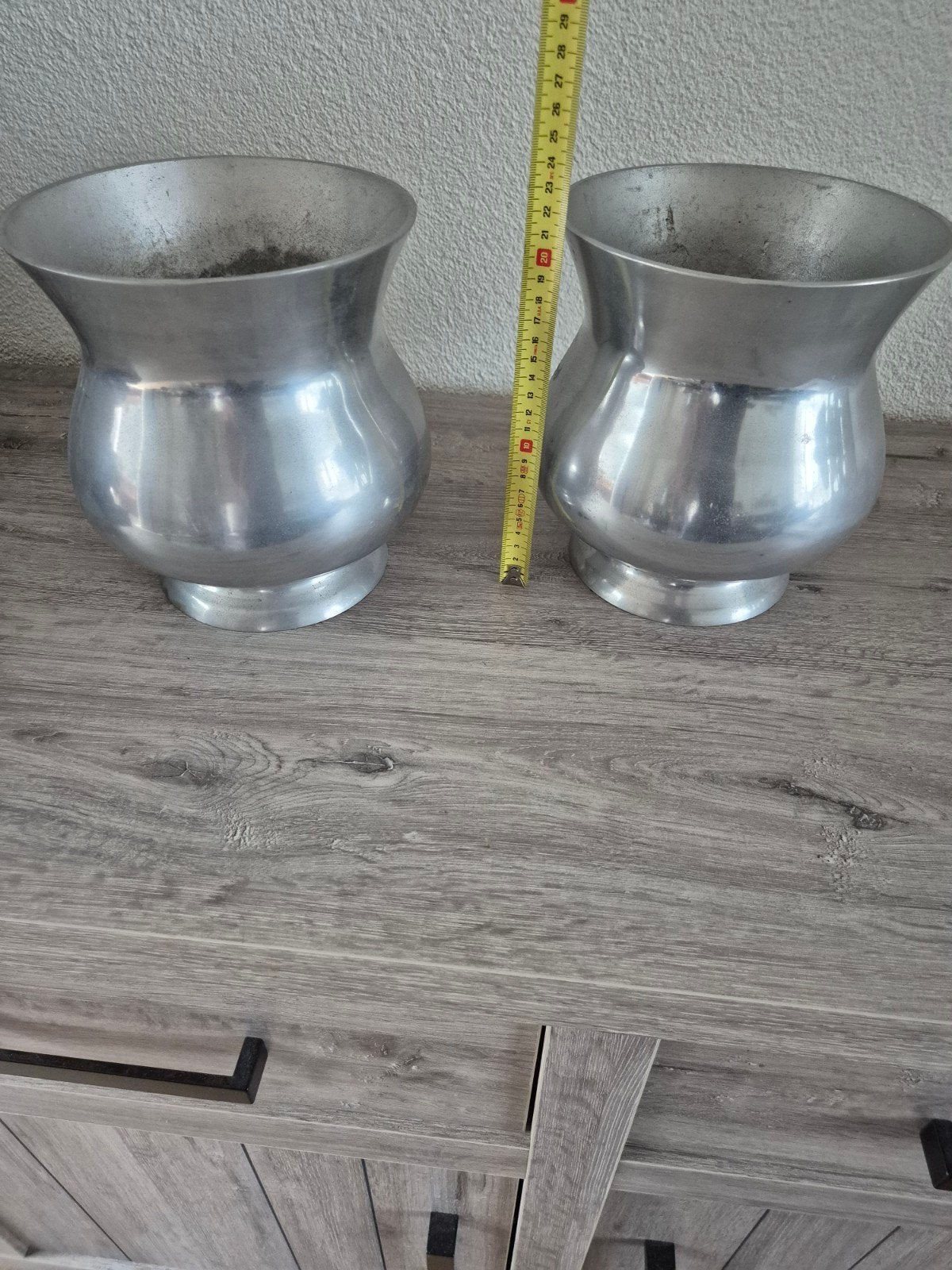 tinnen bloem vazen, Antiek en Kunst, Antiek | Tin, Ophalen of Verzenden