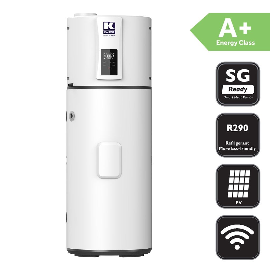 Haier Kwikot warmtepompboiler 200 ltr, 100 liter of meer, Nieuw, Minder dan 3 jaar oud, Boiler